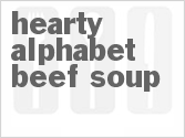 recipe for hearty alphabet beef soup