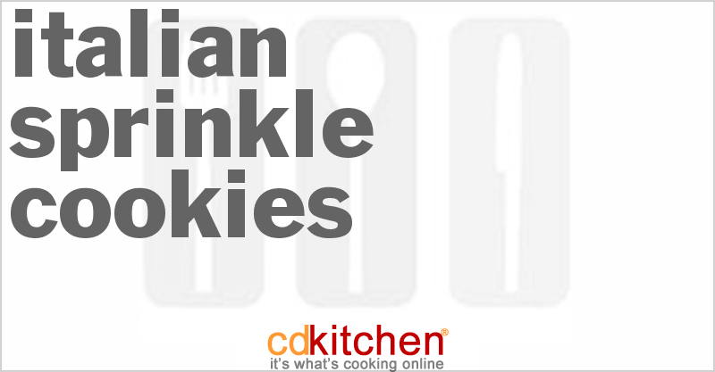 Italian Sprinkle Cookies - CDKitchen.com