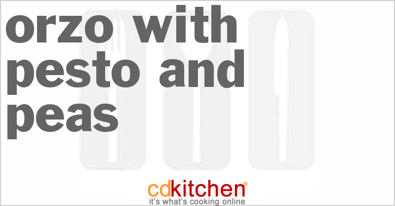 Orzo With Pesto And Peas - CDKitchen.com