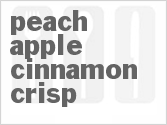 recipe for peach apple cinnamon crisp