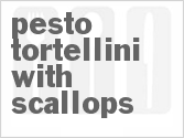 recipe for pesto tortellini with scallops
