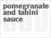 recipe for pomegranate and tahini sauce
