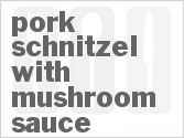 recipe for pork schnitzel with mushroom sauce