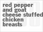 recipe for red pepper and goat cheese stuffed chicken breasts