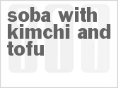 recipe for soba with kimchi and tofu