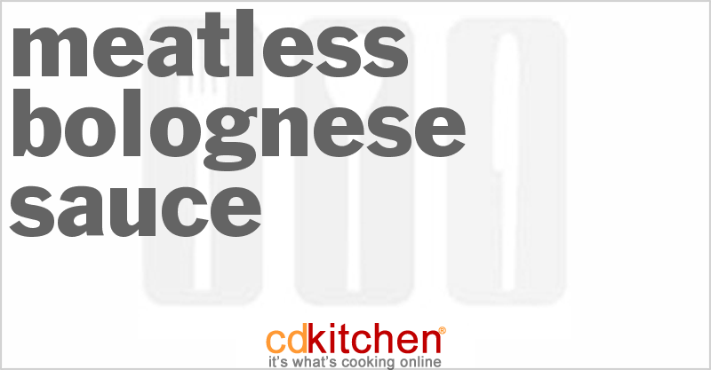 Meatless Bolognese Sauce - CDKitchen.com