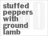 recipe for stuffed peppers with ground lamb