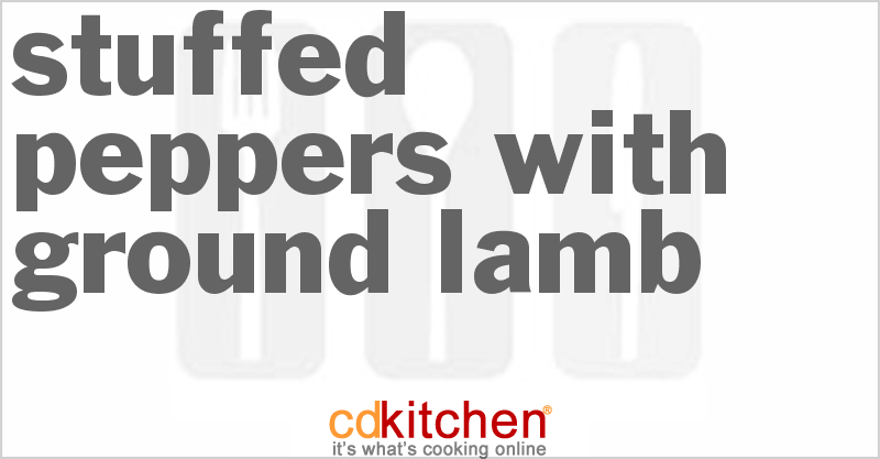 Stuffed Peppers with Ground Lamb - CDKitchen.com