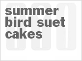 recipe for summer bird suet cakes