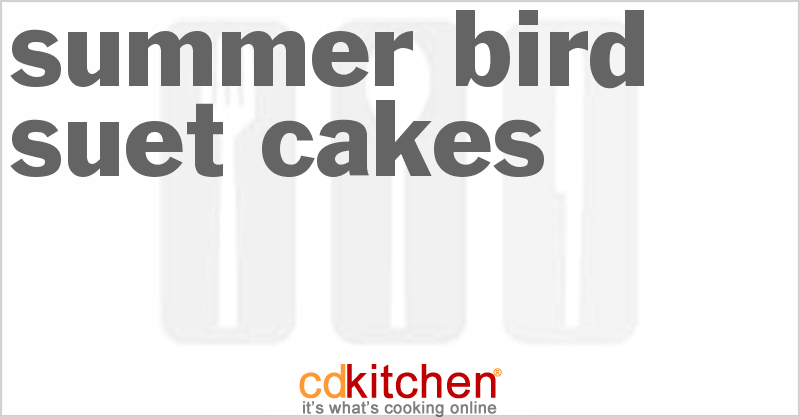 Summer Bird Suet Cakes - CDKitchen.com