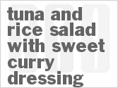 recipe for tuna and rice salad with sweet curry dressing