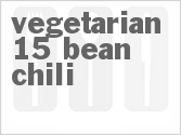 recipe for slow cooker vegetarian 15-bean chili