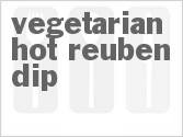 recipe for vegetarian hot reuben dip