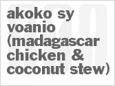 recipe for akoko sy voanio (madagascar chicken & coconut stew)
