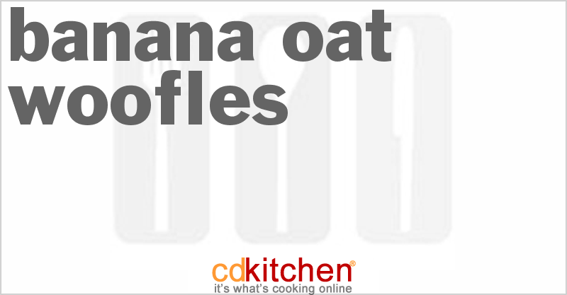 Banana Oat Woofles - CDKitchen.com