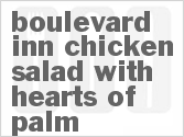 recipe for boulevard inn chicken salad with hearts of palm