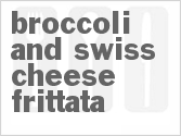 recipe for broccoli and swiss cheese frittata