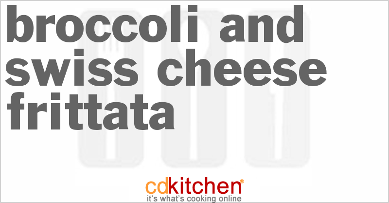 Broccoli And Swiss Cheese Frittata - CDKitchen.com