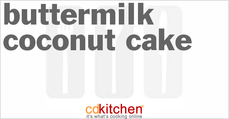 Buttermilk Coconut Cake - CDKitchen.com