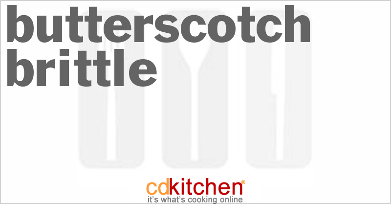 Butterscotch Brittle - CDKitchen.com