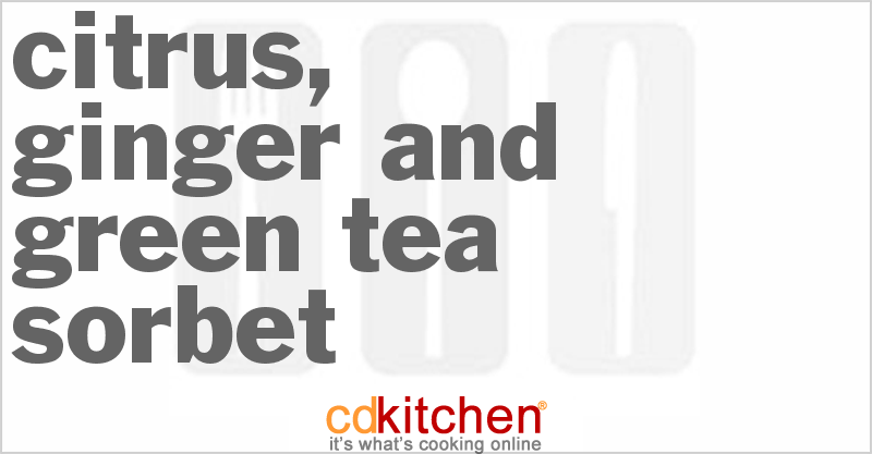 Citrus, Ginger And Green Tea Sorbet - CDKitchen.com