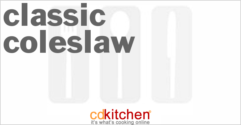 Classic Coleslaw - CDKitchen.com
