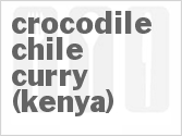 recipe for crocodile chile curry (kenya)