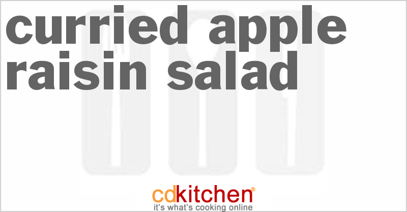 Curried Apple Raisin Salad - CDKitchen.com