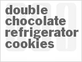 recipe for double chocolate refrigerator cookies