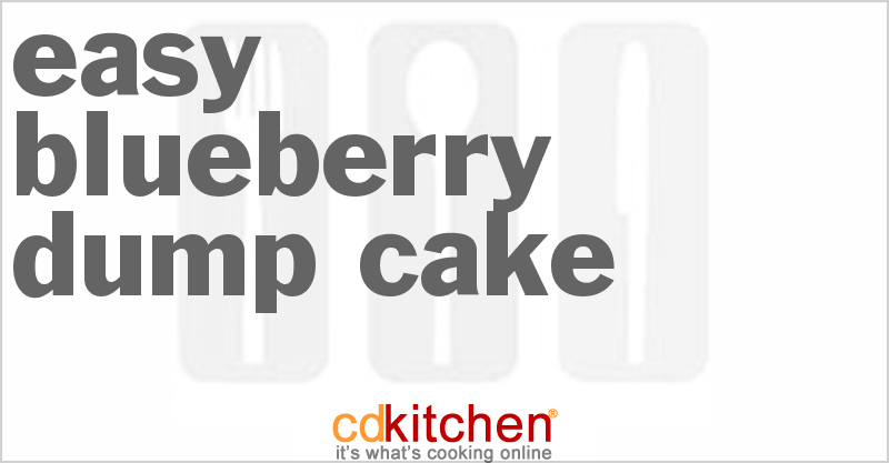 Easy Blueberry Dump Cake - CDKitchen.com
