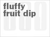 recipe for fluffy fruit dip