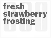 recipe for fresh strawberry frosting