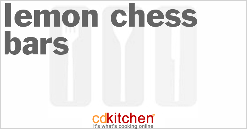 Lemon Chess Bars - CDKitchen.com