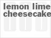 recipe for lemon-lime cheesecake