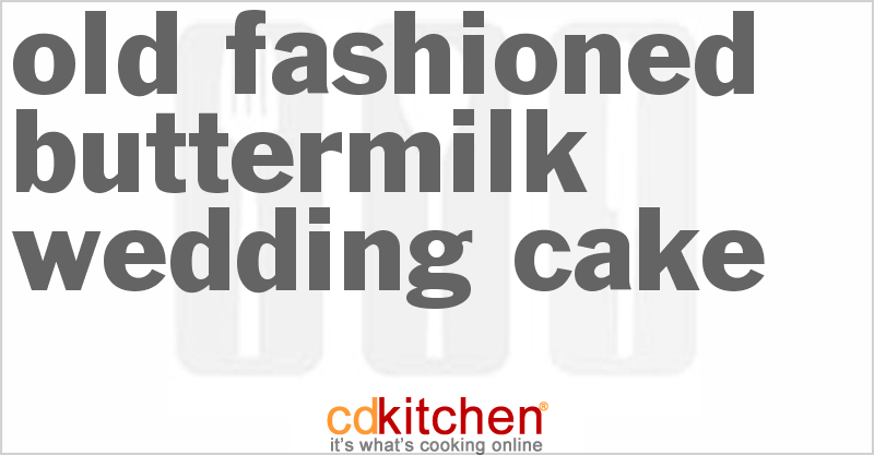 Old-Fashioned Buttermilk Wedding Cake - CDKitchen.com