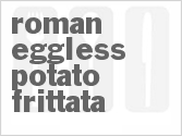 recipe for roman eggless potato frittata