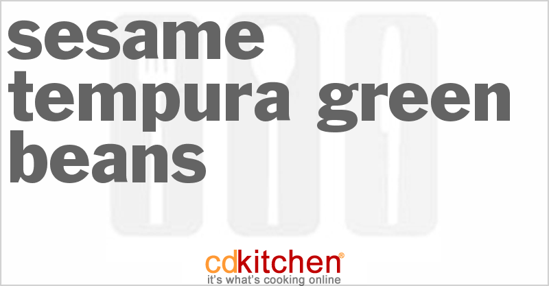 Sesame Tempura Green Beans - CDKitchen.com