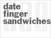 Date Finger Sandwiches