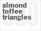 recipe for almond toffee triangles