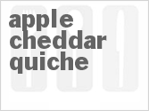 recipe for apple cheddar quiche