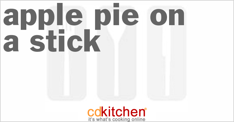 Apple Pie On A Stick - CDKitchen.com