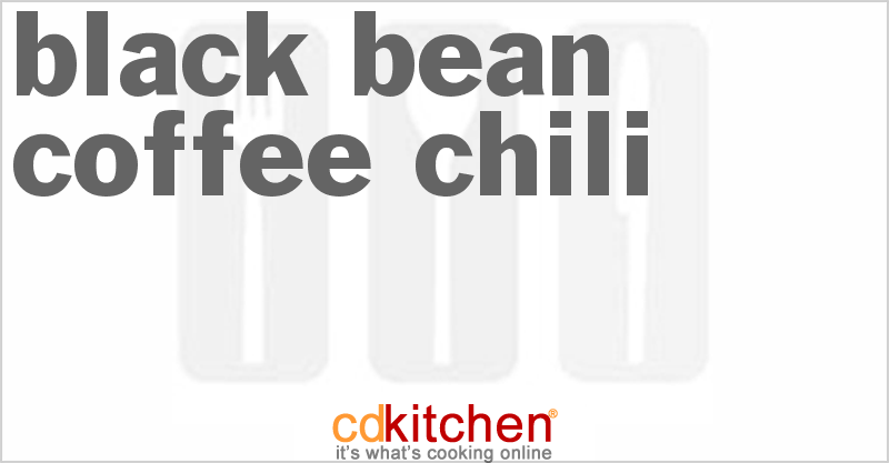 Black Bean Coffee Chili - CDKitchen.com