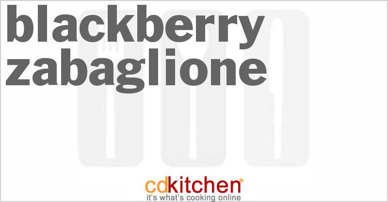 Blackberry Zabaglione - CDKitchen.com