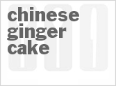 recipe for chinese ginger cake
