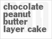 recipe for chocolate peanut butter layer cake