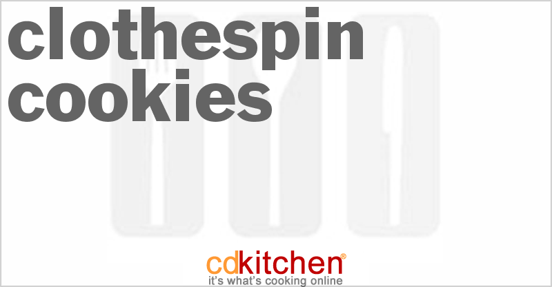 Clothespin Cookies - CDKitchen.com