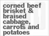 recipe for corned beef brisket & braised cabbage, carrots and potatoes