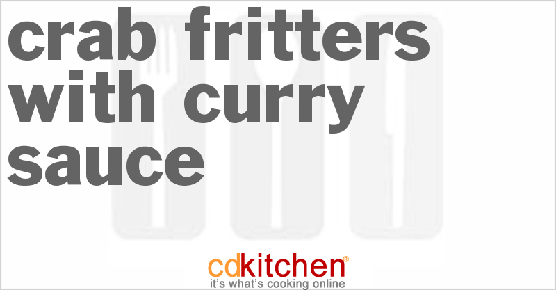 Crab Fritters With Curry Sauce - CDKitchen.com