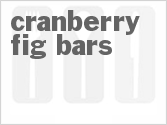 recipe for cranberry fig bars