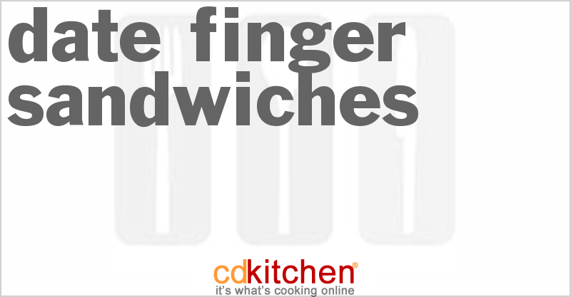 Date Finger Sandwiches - CDKitchen.com